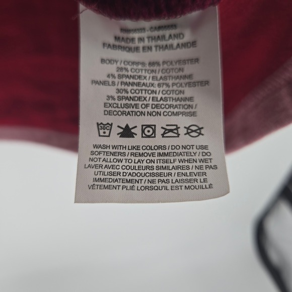 Nike Therma-FIT Mens Hoodie Burgundy Pink Colorblock Pullover Large DQ4842-652 - Picture 5 of 8